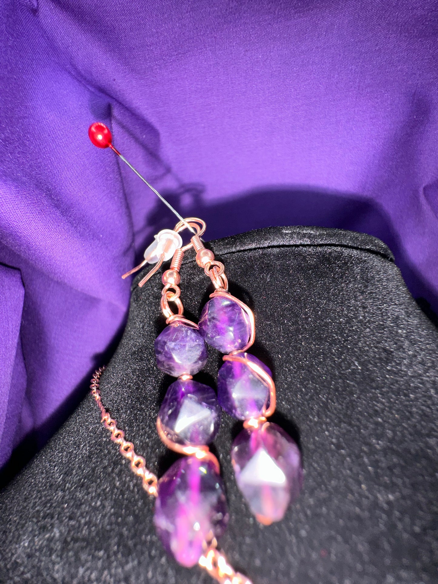 Amethyst, full jewelry, set