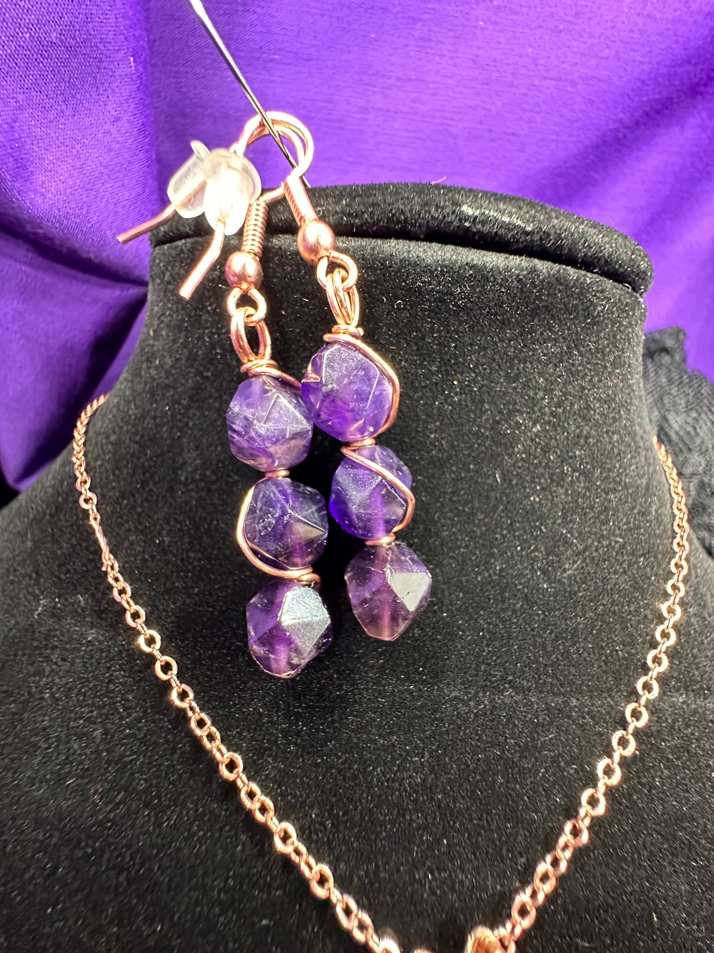 Amethyst, full jewelry, set